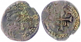 Bulgarien
Ivan Alexander, 1331-1374
Trachy o.J. Stehender Zar v.v. mit Kreuz/IC XC. Ankerkreuz. schön, selten. Dimnic/Dobrinic 9.2.3.