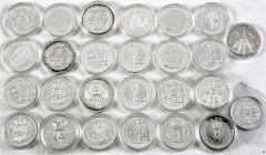 Dänemark
Lots
26 Silbergedenkmünzen aus 1990 bis 2020. 10 X 200 Kronen Silber: 1 X 1990, 2 X 1992, 1995 (Kratzer), 2 X 1997, 2000, 3 X 2004 und 16 X...