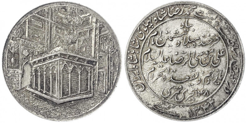 Iran
Sultan Ahmad Shah, 1909-1925 (AH 1327-1344)
Silbermedaille AH 1342 = 1924...