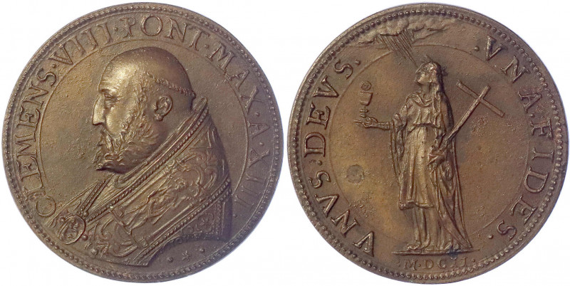 Italien-Kirchenstaat
Clemens VIII., 1592-1605
Bronzemedaille 1602 von Giorgi R...