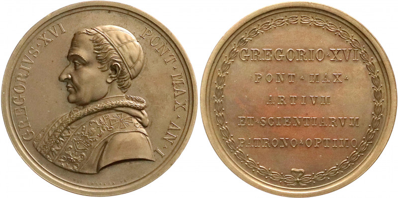 Italien-Kirchenstaat
Gregor XVI., 1831-1846
Bronzemedaille Jahr 1 = 1831 von C...