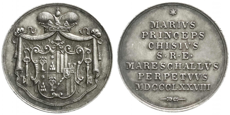 Italien-Kirchenstaat
Sedisvakanz, 1878
Silbermedaille v. Pasinati 1878. Chigi-...