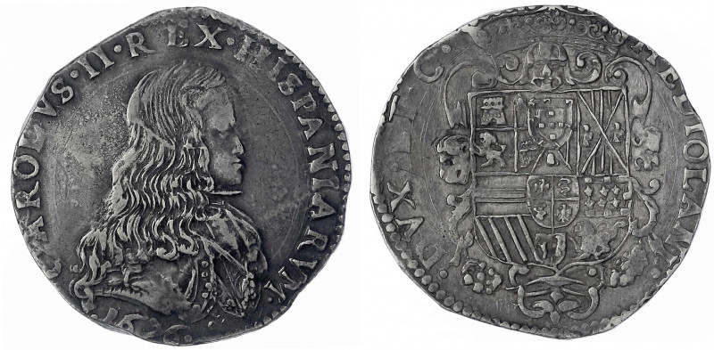 Italien-Mailand
Karl II., 1665-1700
Filippo 1676. 27,58 g. sehr schön, schöne ...