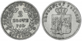 Polen
Revolution, 1830-1831
2 Zlote 1831. sehr schön/vorzüglich. Kopicki 2748.