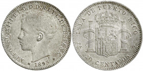 Puerto Rico
spanisch, bis 1898
20 Centavos 1895. fast vorzüglich. Krause/Mishler 22.