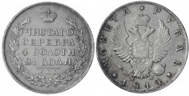 Russland
Alexander I., 1801-1825
Rubel 1814, St. Petersburg. vorzüglich, kl. Kratzer. Bitkin 109.