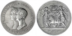 Russland
Nikolaus I., 1825-1855
Hochzeitsrubel 1841, St. Petersburg, zur Vermählung Alexander Nikolaevich und Prinzessin Maria Alexandrovna. Stempel...