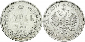 Russland
Alexander II., 1855-1881
Rubel 1878, St. Petersburg. gutes sehr schön. Bitkin 92.