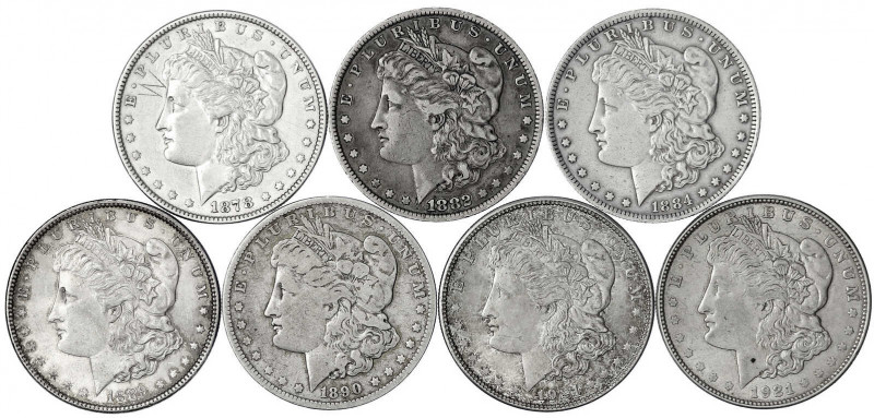 Vereinigte Staaten von Amerika
Unabhängigkeit, seit 1776
7 X Dollar Morgan: 18...