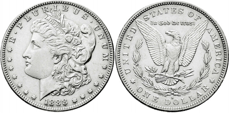 Vereinigte Staaten von Amerika
Unabhängigkeit, seit 1776
Dollar Morgan 1888 S,...