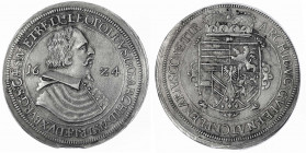 Haus Habsburg
Erzherzog Leopold V., 1619-1632
Reichstaler 1624, Hall. sehr schön/schön, kl. Zainende. Voglhuber 175 II Var. Davenport. 3330.