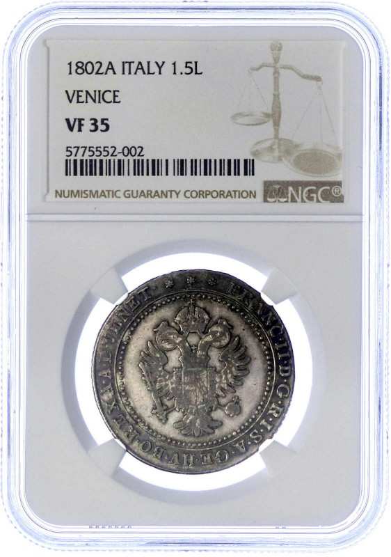 Lombardei und Venetien
Österr. Besatzung unter Franz II., 1798-1806
1 1/2 Lira...