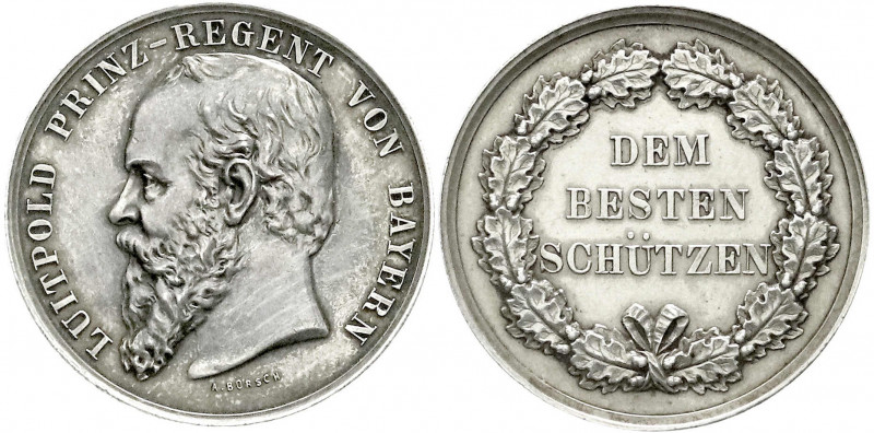 Bayern
Prinzregent Luitpold, 1886-1912
Silber-Prämienmedaille o.J. von A. Börs...