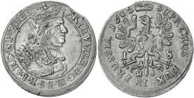 Brandenburg-Preußen
Friedrich Wilhelm, 1640-1688
18-Gröscher (Tympf) 1685 HS, Königsberg. vorzüglich, Zainende. v. Schrötter 1718.