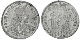 Brandenburg-Preußen
Friedrich III., 1688-1701
2/3 Taler 1695 WH, Emmerich. gutes vorzüglich, kl. Schrötlingsfehler, selten. v. Schrötter 340.