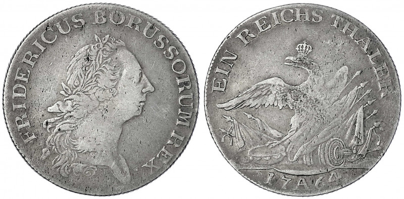 Brandenburg-Preußen
Friedrich II., 1740-1786
Reichstaler 1764 A. Berlin. Recht...