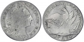 Brandenburg-Preußen
Friedrich II., 1740-1786
1/2 Reichstaler 1764 A, Berlin. schön/sehr schön. Olding 71b1.