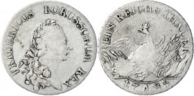 Brandenburg-Preußen
Friedrich II., 1740-1786
Reichstaler 1785 A, Berlin. schön/sehr schön, kl. Schrötlingsfehler. Olding 70. v. Schrötter 471. Daven...