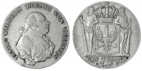 Brandenburg-Preußen
Friedrich Wilhelm II., 1786-1797
Reichstaler 1796 A, Berlin. sehr schön, min. justiert, kl. Randfehler. Jaeger 25. v. Schrötter ...