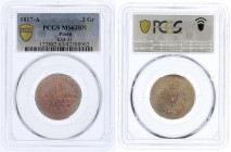 Brandenburg-Preußen
Friedrich Wilhelm III., 1797-1840
3 Groschen 1817 A, Berlin. Für das Grossherzogtum Posen. PCGS Grading MS63BN (Top Pop) Jaeger ...