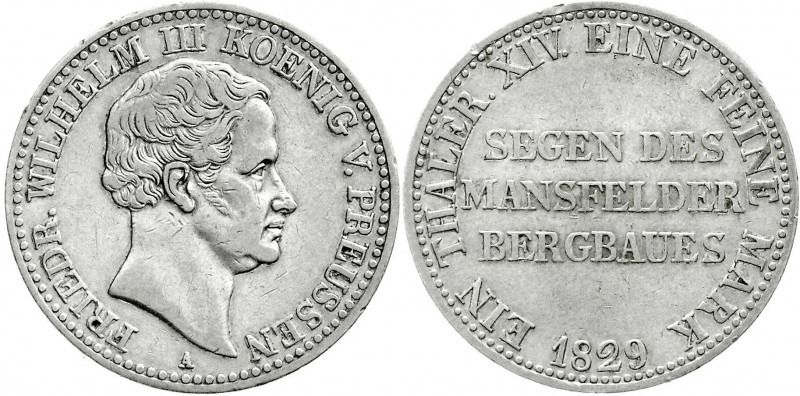 Brandenburg-Preußen
Friedrich Wilhelm III., 1797-1840
Ausbeutetaler 1829 A. se...