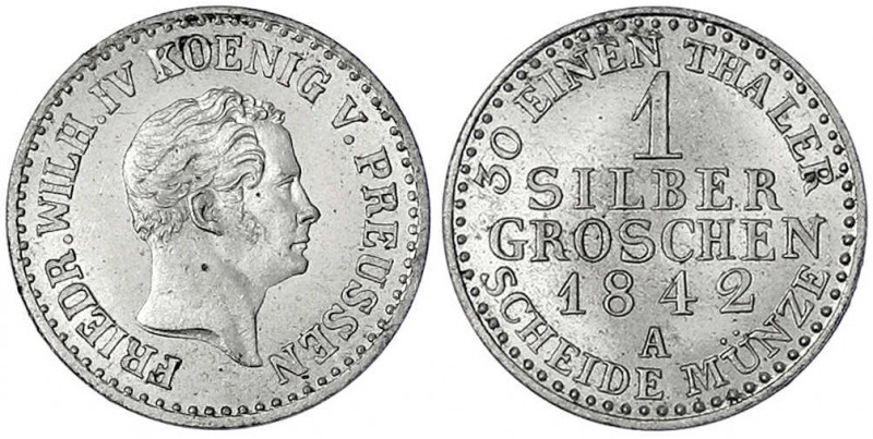 Brandenburg-Preußen
Friedrich Wilhelm IV., 1840-1861
Silbergroschen 1842 A. fa...