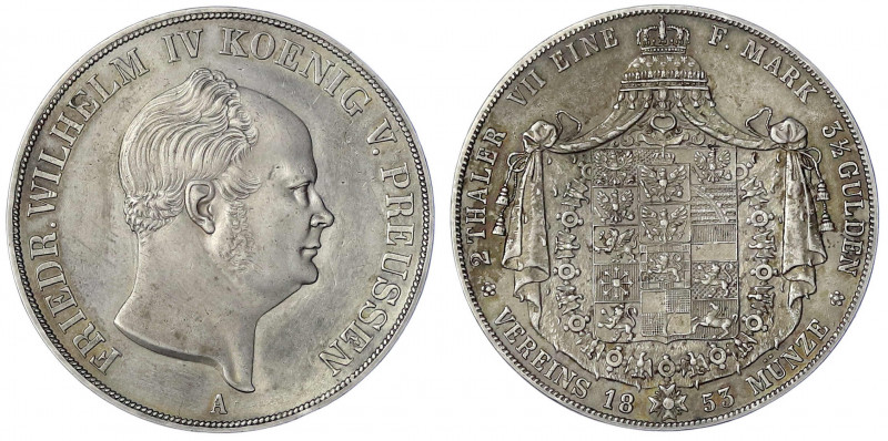 Brandenburg-Preußen
Friedrich Wilhelm IV., 1840-1861
Vereinsdoppeltaler 1853 A...