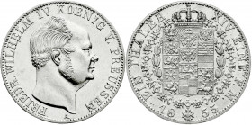 Brandenburg-Preußen
Friedrich Wilhelm IV., 1840-1861
Taler 1855 A. vorzüglich/Stempelglanz, etwas berieben. Jaeger 80. Thun 260. AKS 76. Olding 306....