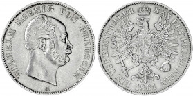 Brandenburg-Preußen
Wilhelm I., 1861-1888
Vereinstaler 1861 A. sehr schön/vorzüglich. Jaeger 92. Thun 266. AKS 97. Olding 404.