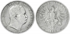 Brandenburg-Preußen
Wilhelm I., 1861-1888
Siegestaler 1866 A, Berlin. sehr schön. Jaeger 98. Thun 271. AKS 117. Kahnt 389.