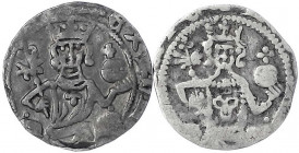 Dortmund
Rudolf von Habsburg, 1273-1291
2 Varianten zum Pfennig o.J. König thront v.v. mit Zepter und Reichsapfel/Büste v.v. im Dreieck. beide sehr ...
