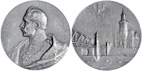 Dortmund
Städtische Prägungen
Silbermedaille 1899 von B.H. Mayer, Pforzheim, a.d. Einweihung des Hafens. Brb. Wilhelm II. l./ Hafenansicht. 40 mm, 2...