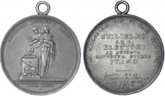 Hanau-Münzenberg
Wilhelm I. von Hessen-Kassel als Kurfürst, 1803-1821
Silbermedaille im Talergewicht 1803 von Holtzemer, a.s. Kurwürde. 44 mm; 29,35...