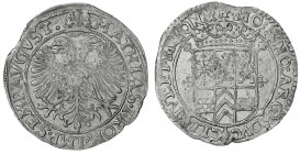 Kleve
Possidierende Fürsten, 1609-1624
Schilling zu 6 Stüber o.J. Emmerich. Mit Titel Matthias. vorzüglich, kl. Zainende, selten. Noss 382c.