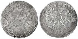 Köln-Stadt
Reichstaler 1568. Mit Titel Maximilian II. sehr schön, am Rand leicht korrodiert. Noss 135. Davenport. 9155.
