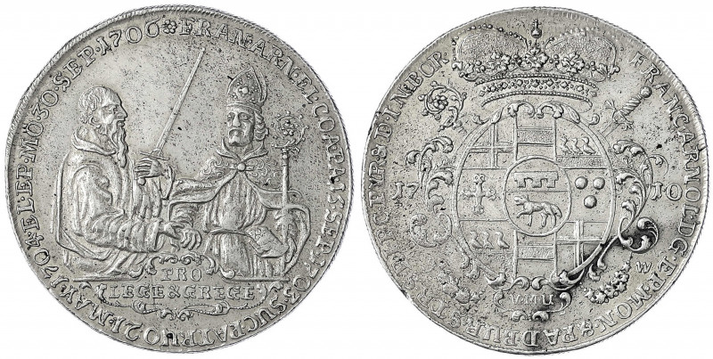 Münster-Bistum
Franz Arnold von Metternich, 1706-1718
Reichstaler 1710, Münste...