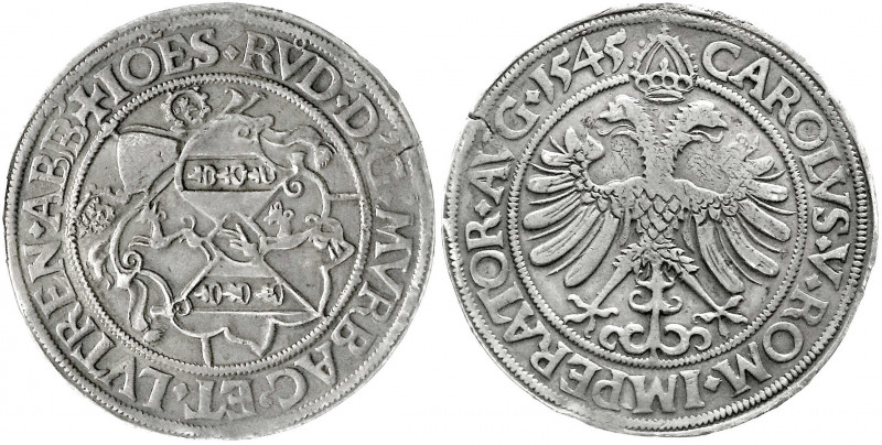 Murbach und Lüders
Johann Rudolf Stör von Störenberg, 1542-1570
Reichstaler 15...