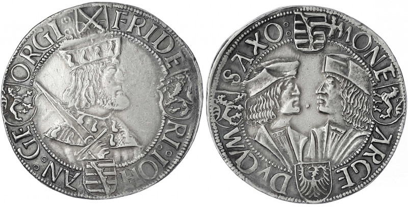 Sachsen-Kurfürstentum
Friedrich III., Johann und Georg, 1507-1525
Klappmützent...