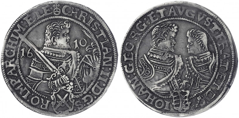 Sachsen-Albertinische Linie
Christian II., Johann Georg I. und August, 1602-161...