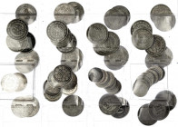 Lots
72 Münzen: 28 X 20 Pf. J.5, 12 X 20 Pf. J.6, 7 X 20 Pf. J.14, 16 X 25 Pf. J.18, 8 X 50 Pf. J.7, 1 X 50 Pf. J.8. schön bis vorzüglich