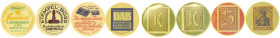 Dortmund
4 X Briefmarkenkapselgeld: Stempel-Boss, DAB, Feinkost C. Hohnrath, Hüllstrung & Co. alle vorzüglich