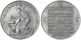 Werdohl
Colsmann & Co
0,20 Goldmark 1923 Aluminium. Eingepunzt 100 g. Dazu die Jubiläums-Nachprägung von 1979. vorzüglich, Kratzer und vorzüglich, G...