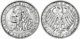 Gedenkmünzen
3 Reichsmark Dürer
1928 D. gutes vorzüglich, etwas berieben. Jaeger 332.