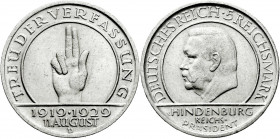 Gedenkmünzen
5 Reichsmark Schwurhand
1929 D. vorzüglich. Jaeger 341.