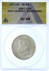 Gedenkmünzen
5 Deutsche Mark, Silber, 1952-1979
Eichendorff 1957 J. Im ANACS-Blister mit Grading AU 58 vorzüglich/Stempelglanz. Jaeger 391.