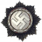 Deutschland
Drittes Reich, 1933-1945
Deutsches Kreuz in Silber 1941. Spätere Juweliers- (oder Souval-?) Anfertigung mit unemailliertem HK. vorzüglic...