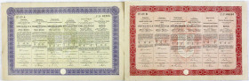 Historische Wertpapiere
Bosnien-Herzegowina
2 Wertpapiere: Landeseisenbahnanleihe über 480 Kronen 1914 Serie A und Landesinvestitionsanleihe über 24...