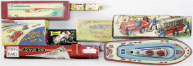 Spielzeug
Lots
7 Blechspielzeuge, meist mit Originalkartons. U.a. Schuco Grand Prix Racer 1070, Micro Racer, Piccolo, Varianto Box, ein Blechschiff ...