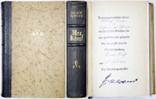 Drittes Reich, 1933-1945
Hitler, Adolf. Mein Kampf. München 1937 (227./231. Auflage) Hochzeitsausgabe der Stadt Münster (Westf.) mit eigenh. Untersch...