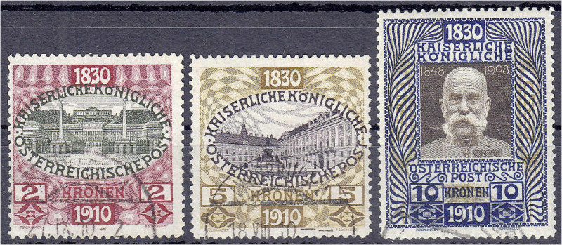 Ausland
Österreich
2 Kr., 5 Kr. und 10 Kr. zum 80. Geburtstag von Kaiser Franz...